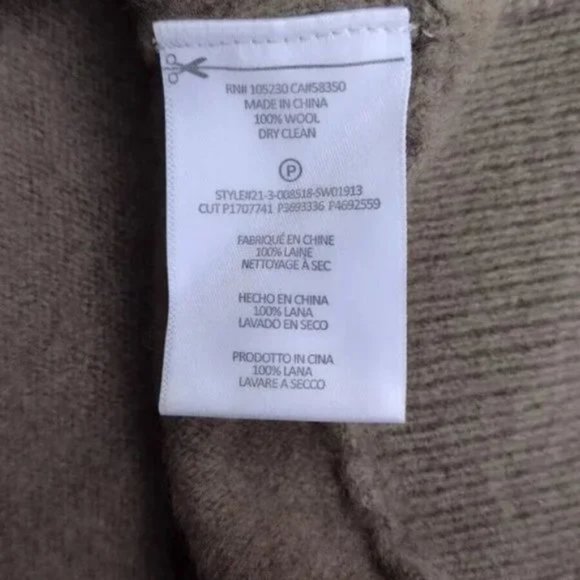 Equipment Suzanne Merino Wool Pullover Sweater XL Dusty Olive NWT - Picture 7 of 8